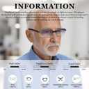2 Pcs Auto Focus Glasses Presbyopia Glasses Intelligent Zoom Reading Glasses Anti-Blue Light Eye Protection Optics Glasses For Women & Men