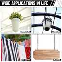 300 ft Galvanized Steel Hanging Jack Chain Silver Metal Link Chain Roll Spool for Light Fixture,Bird Feeders,Overhead Lights, Artworks, Flowerpots(2mm)