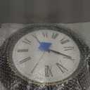 Bernhard Products Extra Large Wall Clock, 18 Inch, Dark Brown, Quartz Silent, Battery Operated, Non-Ticking, Decorative Roman Numeral, Stylish Clock, Accurate Timekeeping