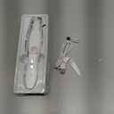 Vacuum Dog Paw Trimmer, Low Noise Paw Trimmers for Dog's Feet with Hair-Suction, Safety Cordless Electric Dog Clippers for Grooming, Rechargeable Cat Shaver for Paws, Ears, Face (White)