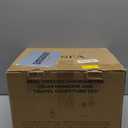 TISFA Cigar Humidor Cedar Wood Cigar Box with 2 Digital Hygrometer, 2 Humidifiers, Cedar Tray, Divider, Accessory Drawer, Glass Top Large Desktop Humidors and Acrylic Travel Cigar Tube Gifts Set (Brown)