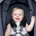 COOLBEBE Upgraded 3-in-1 Babybody Support for Newborn Infant Toddler - Extra Soft Car Seat Insert Cushion Pad, Perfect for Carseats, Strollers, Swings, Black