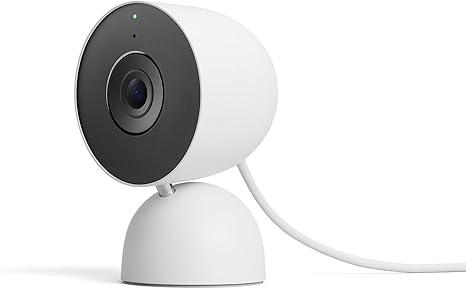Google Nest Cam Indoor (Wired, 3rd Gen)  Security Camera with 2K Video and Gemini, Night Vision, 2Way Audio, Works with Google Home  2025 Model  Snow