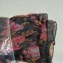 Womens Floral Mini Dress Long Sleeve Square Neck Babydoll Casual A-Line Flowy Short Dress, Size L