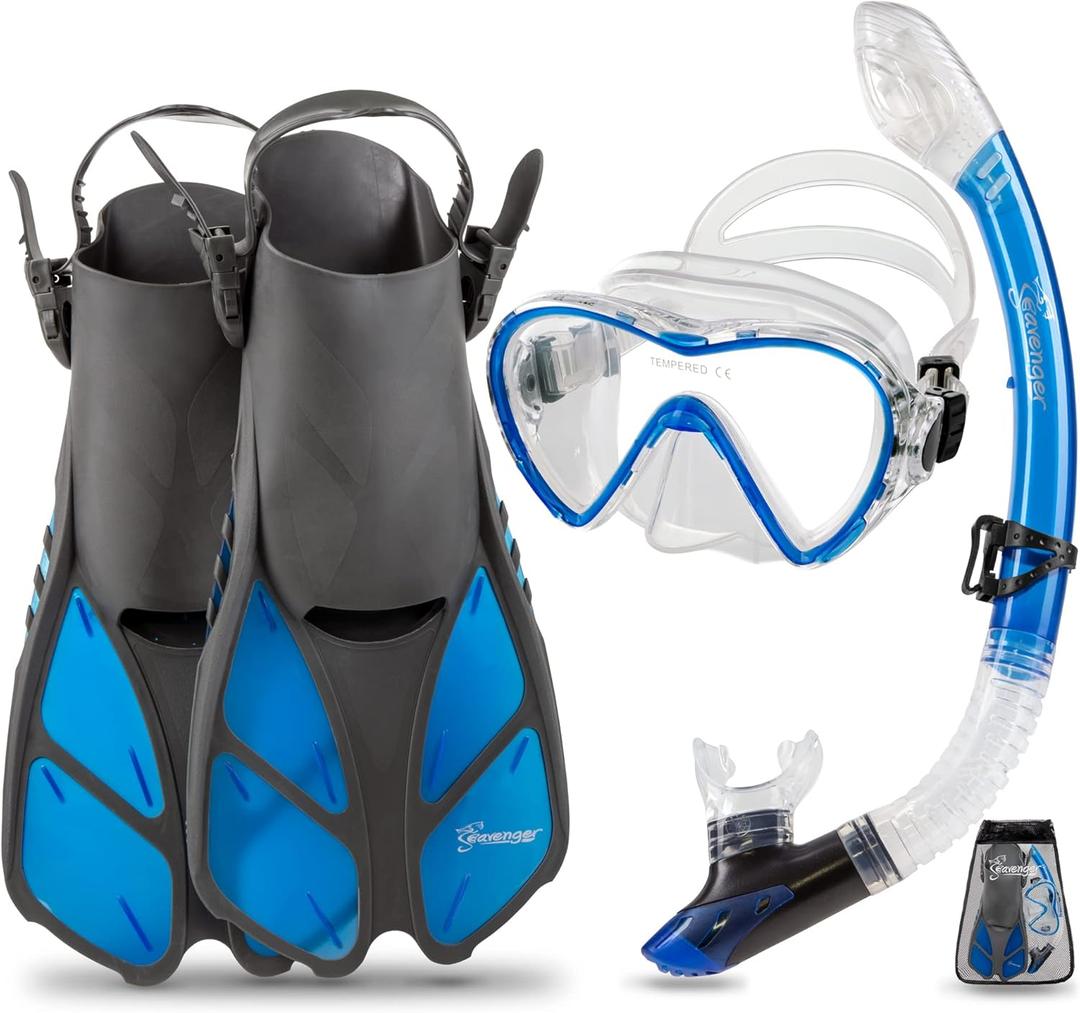 Seavenger Aviator Snorkeling Set with Gear Bag (XS/XXS)
