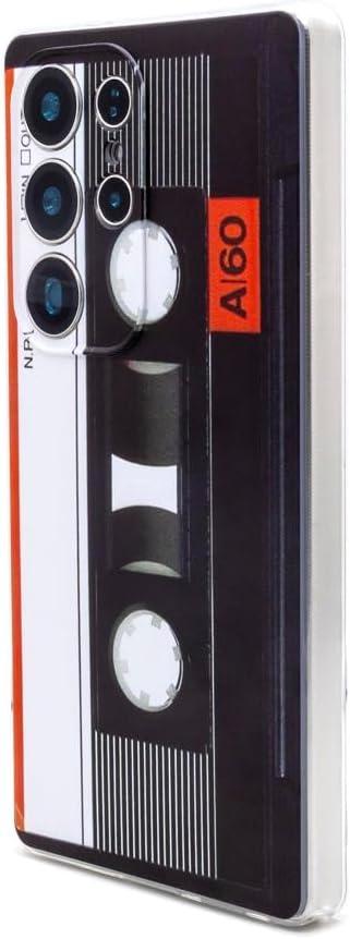 Case Compatible with Galaxy S25 Ultra, Cassette Tape 80s Type Soft TPU Back Cover for Samsung S25 Ultra