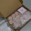 Treela 20 Sets Baby Shower Party Favors Pink Tea Lights Candles with Organza Bag for Guests Cute Feet Shaped Burning Thank You Tags Return Gifts Keepsakes for Baby Shower Gender Reveal Party