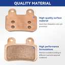 Disc Brake Pads Compatible with Ridstar Q20 H26 Pro Q20 Pro Electric Bike EBike Front and Rear Hydraulic Disc Brake Parts