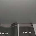 MontVoo-Bath Mat-Bathroom Mat Rug Non Slip Super Absorbent Stain Resistant Quick Dry Thin Bath Rug-Bath Mats for Bathroom Floor Bathtub Vanity-Bathmat Bath Rug Easy Care-17"x27" Grey, 2 Pcs