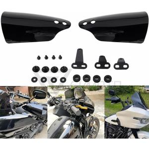 Club Style Handlebar Handguards Upgrade Bracket Compatible with Harley Touring Road Glide Electra Glide Road King CVO/SE, Softail Street Bob FXBB 114 FXBBS Low Rider ST 117 FXLRST 2009+ 2026 (Black)