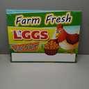 Fresh Eggs for Sale Sign, 18x24 DS Coroplast, Large Outdoor Farm Fresh Eggs Sign with Blank Space for Personal Info