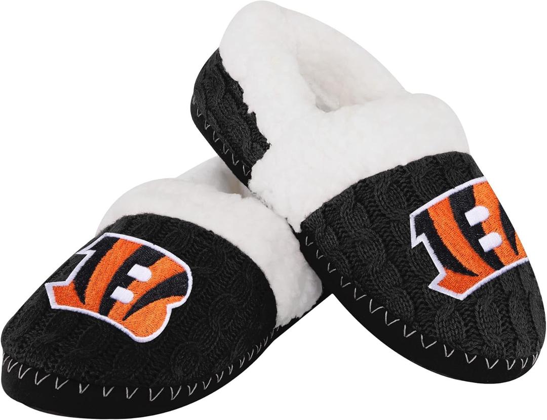 FOCO Womens NFL Team Color Moccasin Slippers (11-12)