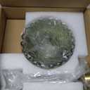 Vintage Battery Operated Wireless Wall Sconces, Rechargeable Battery Powered RGB Gold Wall Lights, Wall Lighting Indoor Lampshade with Remote (Pineapple Green)