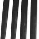Qiilu Door Trim Kit Strips, Body Side Trim Bright Black Universal Door Protector Automotive Trim