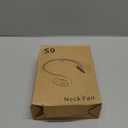 Neck Fan, Personal Fan with LED Display, USB-C Rechargeable, 4000mAh-Battery, 3-Speed Adjustment & Whisper-Quiet Operation, Perfect for Home, Travel, Sports (White)