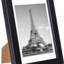 upsimples 4x6 Picture Frame Set of 10, Display Pictures 3.5x5 with Mat or 4x6 Without, Multi Photo Frames Collage for Wall or Tabletop Display, Black