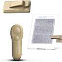 SK SYUKUYU RF Remote Control Page Turner for Kindle Reading Ipad Surface Comics, iPhone Android Tablets Reading Novels Taking Photos(Light Brown)