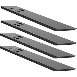 Countertop Support Bracket 4 Pack 18" Lx 2.5" W Hidden Black Knee Wall Support Countertop Bracket 3/8" Thick Heavy Duty for Quartz/Granite/Wood/Concrete Countertops Screws Included