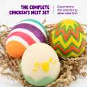 Taba Squishy Chicken Nest Egg Kit - Birthday Gift for Kids, Teens - Gifts for Boys & Girls Ages 7 8 9 10 11 12 - Taba Squishies Gift - Squeeze Toys - Squishys Fidget Toys