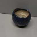 Ceramic Pots for Plants - 4 Inch Plant Pots for Indoor Outdoor, Small Planter with Drainage Hole, Unique Flower Pot, Decorative Modern Round Planter, Office Decor, Home Gifts, Retro Blue, 4.5 Inch