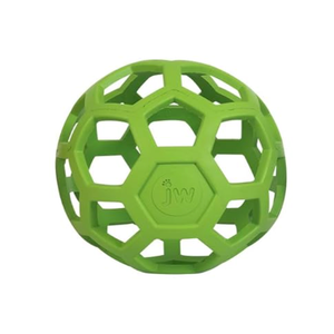 JW Pet Hol-ee Roller Dog Toy Puzzle Ball, Natural Rubber, Extra Large (7.5 Inch Diameter) (Count of 1)