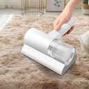 Bed Vacuum Cleaner, 12KPa Rechargeable Handheld UV Vacuum Cleaner with HEPA Filter, Effectively Clean Up for Pillows, Sheets, Mattresses, Sofas, Plush Toys and Other Fabric Surfaces A7191