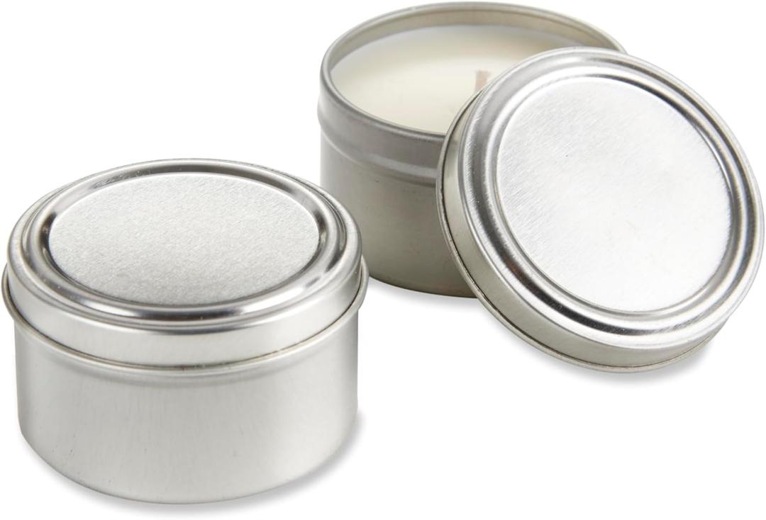Kate Aspen Travel Size Vanilla Scented Candle Tins With Lids - Mini Candles Bulk - Wedding Favors for Guests, Bridal Shower Gifts, Party Favors Adults, Bridesmaids Gifts (1 pc)