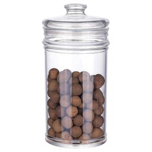 64 oz Reinforced Large Acrylic Storage Jar, Airtight Lid Cookie Jar | Ideal Canisters for Cookies, Dried Fruits, Nuts, Herbs,Cereals,etc