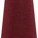 Aspen Creative 32218 Transitional Hardback Empire Shape Spider Fitter Lamp Shade in Burgundy Burlap Texture Fabric, 4-3/4" Top x 6-3/4" Bottom x 10" Slant, Small