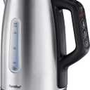 COMFEE' Stainless Steel Electric Kettle, Temperature Control with 6 Presets, 1-Hr Keep Warm, Kettle Water Boiler 1.7 Litres, 1500W with Viewing Window, Auto-Off and Boil-Dry Protection (1.8 Quarts, Silver Digital)