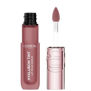 L'Oreal Paris Hyaluron Tint Lip Stain Serum, Long Lasting, Hydrating Lip Makeup Infused with Hyaluronic Acid, 635 Worth It Medium (Medium Berry Nude)