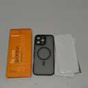 Designed for iPhone 16 Pro Max Case, Compatible with MagSafe, with Privacy Screen Protectors X2, [Camera Protection] [15FT Military Drop Protection] Shockproof Phone Case 6.9 inch, 2024, Black