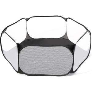 Kids Ball Pit, Large Pop Up Toddler Ball Pits 47inches Play Tent for Toddlers Girls Boys for Indoor&Outdoor Play Tent with Carry Tote, Balls Not Included (Black)