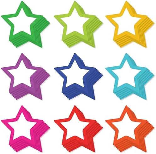 Paper Star Cutouts 108pcs | Cut Out Shapes for Bulletin Board, Classroom, Decorations, Crafts. 3" x 3"