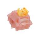 Outemu Honey Peach Switch V3, 40g Pre-Lubed Silent Linear Switch for Mechanical Gaming Keyboard, 5-Pin Switches (Honey Peach,70Pcs)