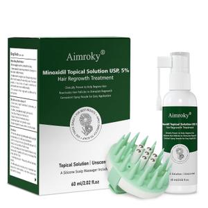 Minoxidil Spray Kit for Men and Women 5% Minoxidil Hair & Beard Growth Oil Kit, Advanced Hair Regrowth Serum Topical Solution Minoxidil Spray Treatment for Hair Loss, Thinning, Hair Thicker 2.02 fl.oz