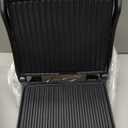 Chefman Panini Press Grill and Gourmet Sandwich Maker NonStick Coated Plates, Opens 180 Degrees to Fit Any Type or Size of Food, Stainless Steel Surface and Removable Drip Tray, 4 Slice, Black