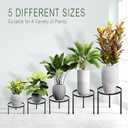 CADANI 5 Pack Metal Plant Stands for Outdoor Indoor, Anti-Rust Iron Flower Pot Stand, Heavy Duty Plant Pot Stand for Multiple Plant, Decoration Racks for Home, Patio & Garden