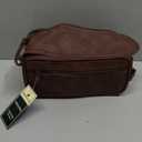PAVILIA Toiletry Bag for Men, Travel Essentials Shaving Dopp Kit, Mens Travel Bag Toiletries Organizer Case for Grooming, PU Leather Water Resistant Cosmetic Bag Pouch (Dark Brown) (Large (10.5x5.5x6))