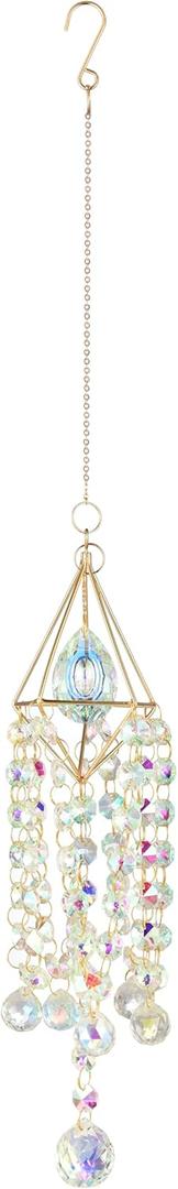 Hanging Garden Suncatcher, Crystal Suncatcher for Windows & Outdoor, Crystal Wind Chime, Rainbow Maker, Valentine's Day Gift