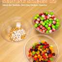 BESTVIP 4 Pack 150 Ounce Clear Plastic Serving Bowls, Disposable 11.6" Party Bowls for Chips/Salad/Candy/Snacks, Stackable Buffet Containers for Christmas, Holiday, Weddings, Showers/Events, Reusable