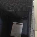Suncast Wicker Trash Hideaway, Outdoor Trash Can with Lid, Cyberspace Gray