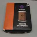 Multi Angle Rolling Knife Sharpener Tool w/Diamond & Ceramic Discs #1000/#3000, Knife Sharpening Kit having Finger Guard, Gloves & Travel Bag