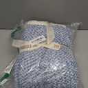 Snuggle Sac Blue Throw Blankets for Couch, Reversible Super Soft Warm Blankets Cozy Knit Blanket Fuzzy Plush Throws for Sofa, Bed, Gift, Heather Blue, 50 x 60 inches