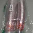 Dandat 100 Count Cherry Bow Plastic Cups Pink Coquette 10 oz Disposable Clear Cold Beverage Drinking Cups for Girls Women Red Cherry Pink Bows Birthday Baby Shower Bachelorette Weddings Party Supplies