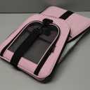 Cat Carrying Case - Pet Carrier Airline Approved, Protable and Breathable Pet Travel Carrier Removable Fleece Pad, Collapsible Cat Carrier Dog Carrier for Medium Cats Small Cats Dogs (Medium, Pink) (17.0"L x 11.0"W x 11.0"H)
