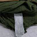 Bedsure 100% Cotton Muslin Throw Blanket Twin XL for Bed - 4-Layer Breathable and Lightweight Thin Soft Summer Gauze Muslin Blankets for Adults, Olive Green, 66x90 Inches