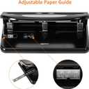 Amazon Basics Semi-Adjustable 3-Hole Punch, 30 Sheet Capacity, Black