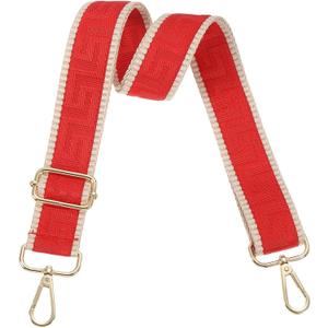 PATIKIL Purse Strap, Adjustable Crossbody Bag Straps Wide Shoulder Strap Universal Replacement Shoulder Bag Belt for Women's Handbags Canvas Satchels Bag Backpack, Red