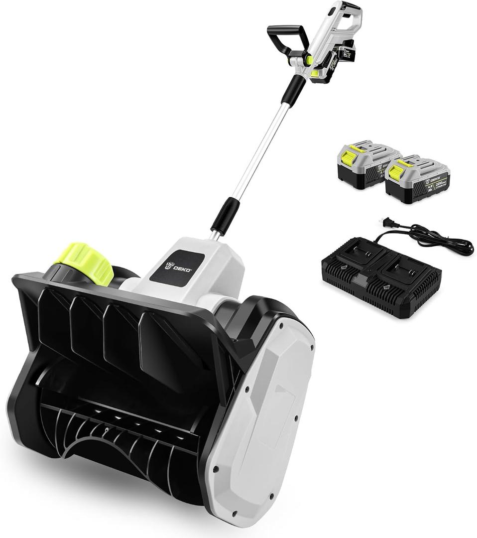 40V Cordless Electric Snow Shovel, 14 Inch Battery Powered Snow Blower with 4.0Ah Battery & 1000W Brushless Motor, 21FT Throw Distance for Driveway, Patio, Sidewalk Snow Removal